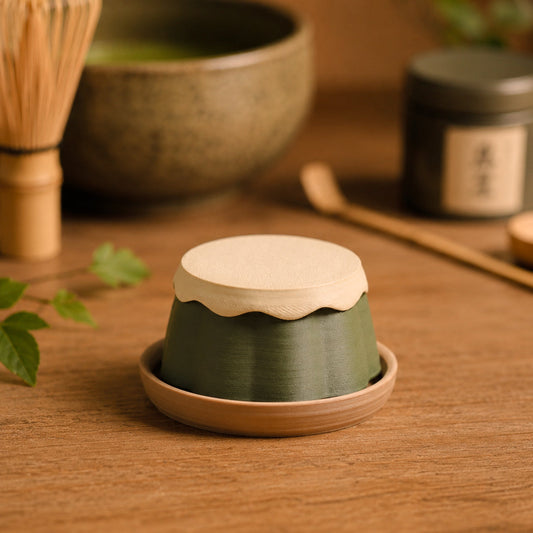 Kuma Labs Matcha Pudding Clicker — 3D printed in Canada pocket comfort object