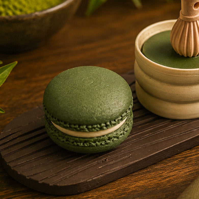 Matcha Lover Gift Box Set by Kuma Labs — close up of matcha clickers