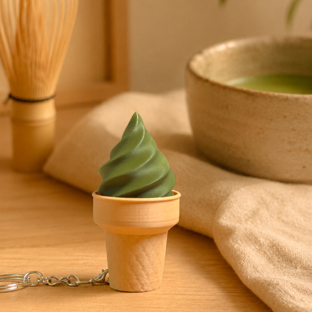 Matcha Soft Serve Clicker by Kuma Labs — 3D printed in Canada
