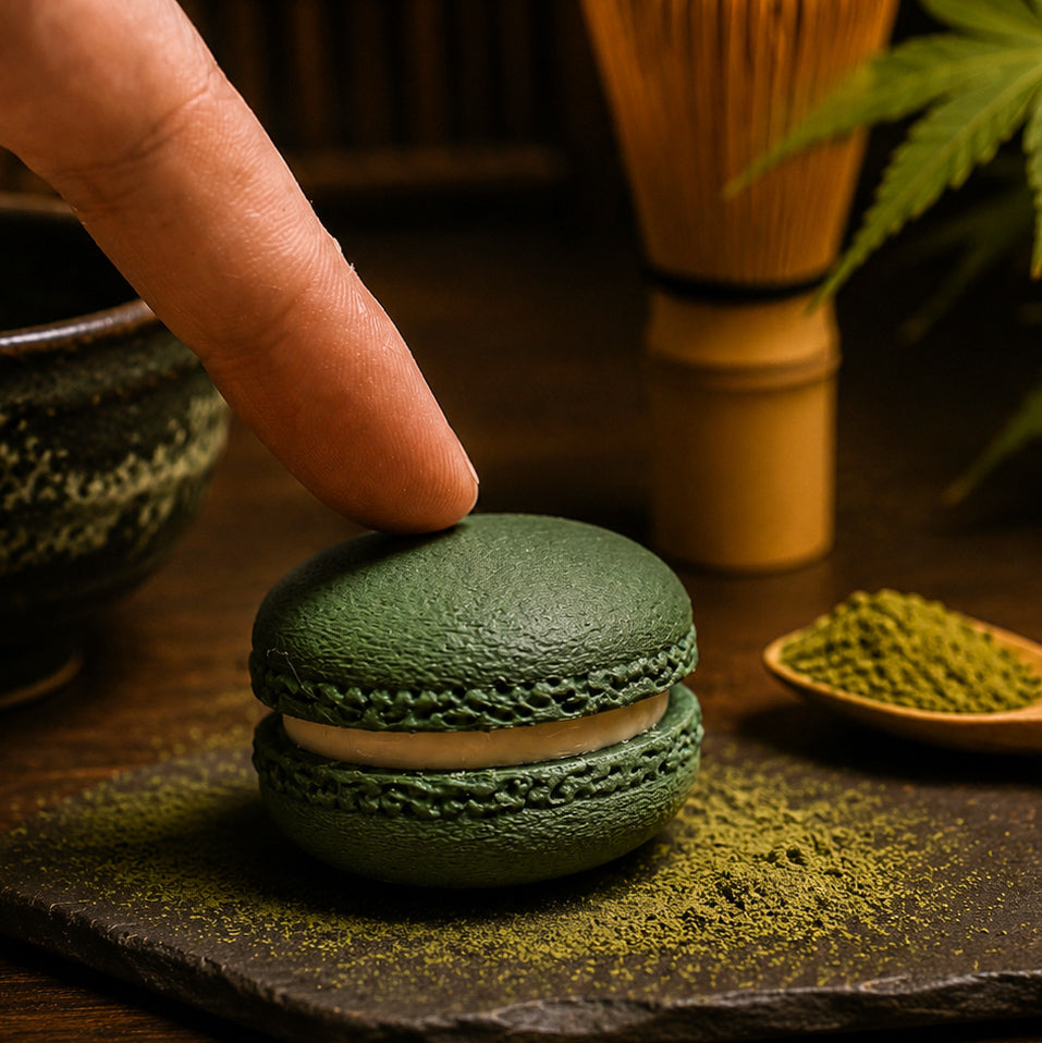 Matcha Macaron Clicker — exclusive piece included only in the Matcha Lover Gift Box Set
