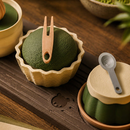 Kuma Labs Matcha Lover Gift Box Set — styled on a cozy desk