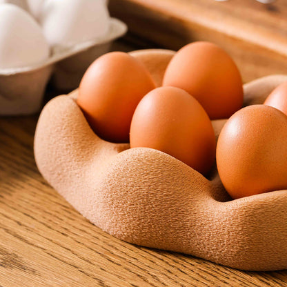 Kuma Labs Morning Egg Nest — Desert Tan colourway detail