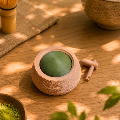 Kuma Labs Matcha Mochi Pounding Clicker — close up of satisfying click mechanism