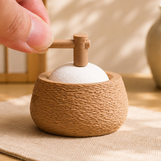 Mochi Pounding Clicker by Kuma Labs — 3D printed pocket comfort object with miniature hammer